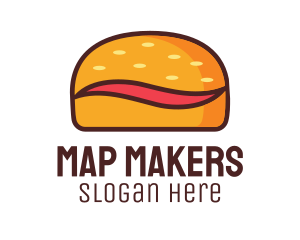 Tilde Hamburger Bun logo design