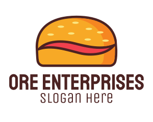 Tilde Hamburger Bun logo design