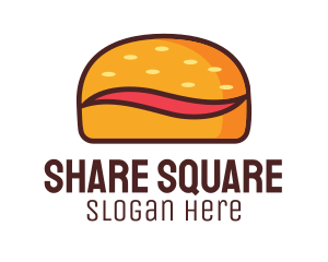 Tilde Hamburger Bun logo design