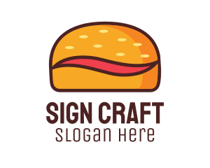 Tilde Hamburger Bun logo design