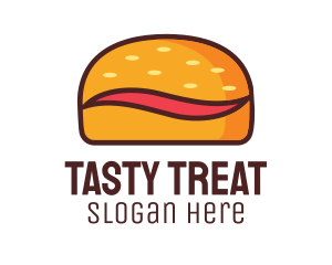 Tilde Hamburger Bun logo design