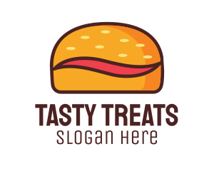 Tilde Hamburger Bun logo design