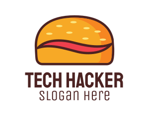 Tilde Hamburger Bun logo design