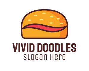 Tilde Hamburger Bun logo design