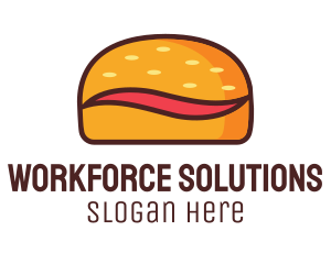 Tilde Hamburger Bun logo design