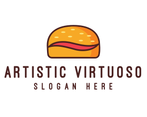 Tilde Hamburger Bun logo design