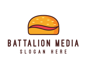 Tilde Hamburger Bun logo design