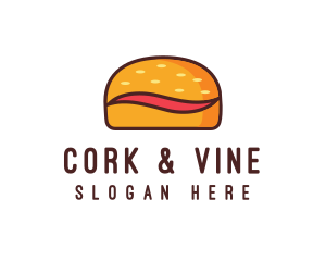 Tilde Hamburger Bun logo design