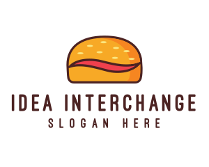 Tilde Hamburger Bun logo design