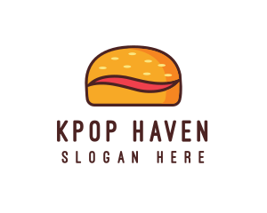 Tilde Hamburger Bun logo design