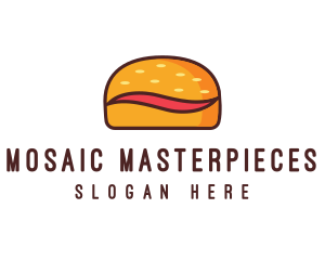 Tilde Hamburger Bun logo design