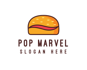 Tilde Hamburger Bun logo design