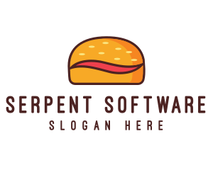 Tilde Hamburger Bun logo design