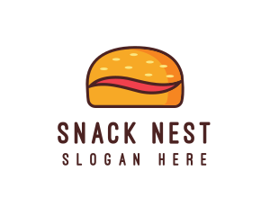 Tilde Hamburger Bun logo design