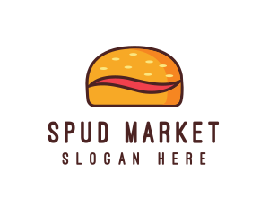 Tilde Hamburger Bun logo design