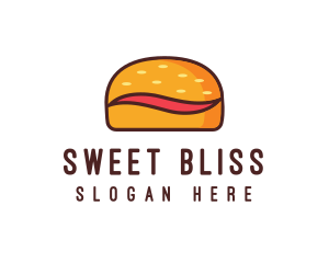 Tilde Hamburger Bun logo design