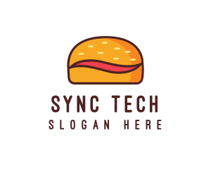 Tilde Hamburger Bun logo design