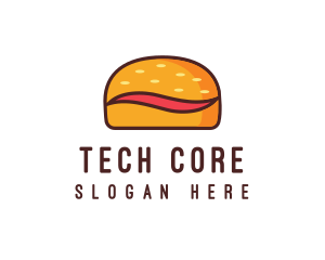 Tilde Hamburger Bun logo design