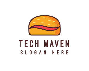 Tilde Hamburger Bun logo design