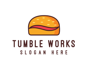 Tilde Hamburger Bun logo design