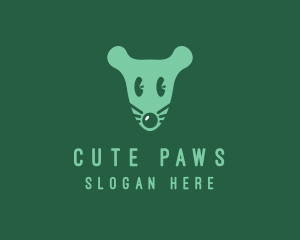 Cute Mouse Head logo design