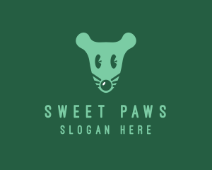 Cute Mouse Head logo design