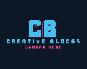 Creative Neon Cyber logo design