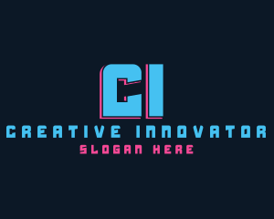 Creative Neon Cyber logo design