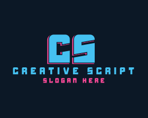 Creative Neon Cyber logo design