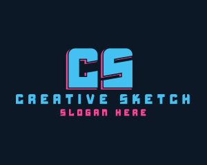 Creative Neon Cyber logo design