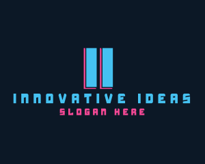 Creative Neon Cyber logo design