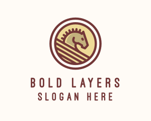 Medieval Horse Buckler logo design