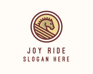 Medieval Horse Buckler logo design