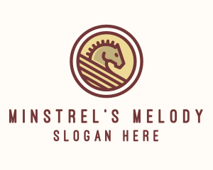 Medieval Horse Buckler logo design