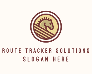 Medieval Horse Buckler logo design