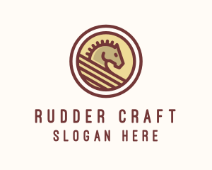 Medieval Horse Buckler logo design