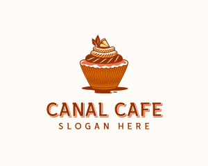 Cupcake Dessert Cafe logo design