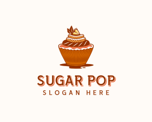 Cupcake Dessert Cafe logo design