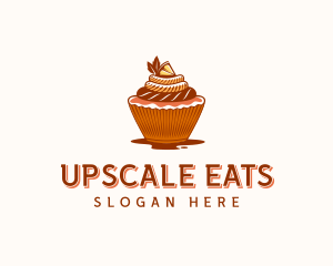 Cupcake Dessert Cafe logo design