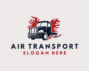 Blazing Cargo Truck logo design