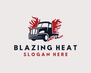 Blazing Cargo Truck logo design