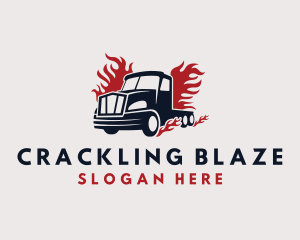 Blazing Cargo Truck logo design