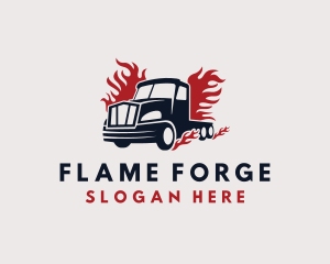 Blazing Cargo Truck logo design