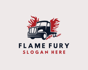 Blazing Cargo Truck logo design