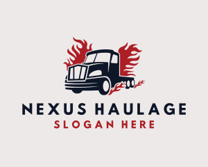 Blazing Cargo Truck logo design