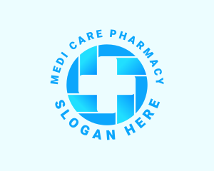 Medical Cross Pharmacy logo design