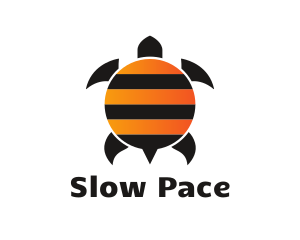 Bee Stripes Turtle logo design