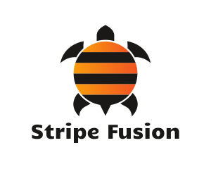 Bee Stripes Turtle logo design