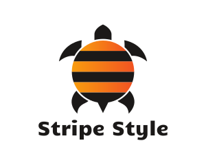 Bee Stripes Turtle logo design