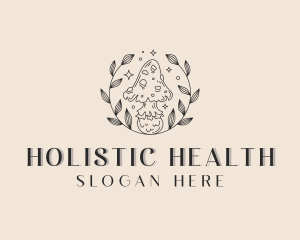 Holistic Mushroom Wellness logo design